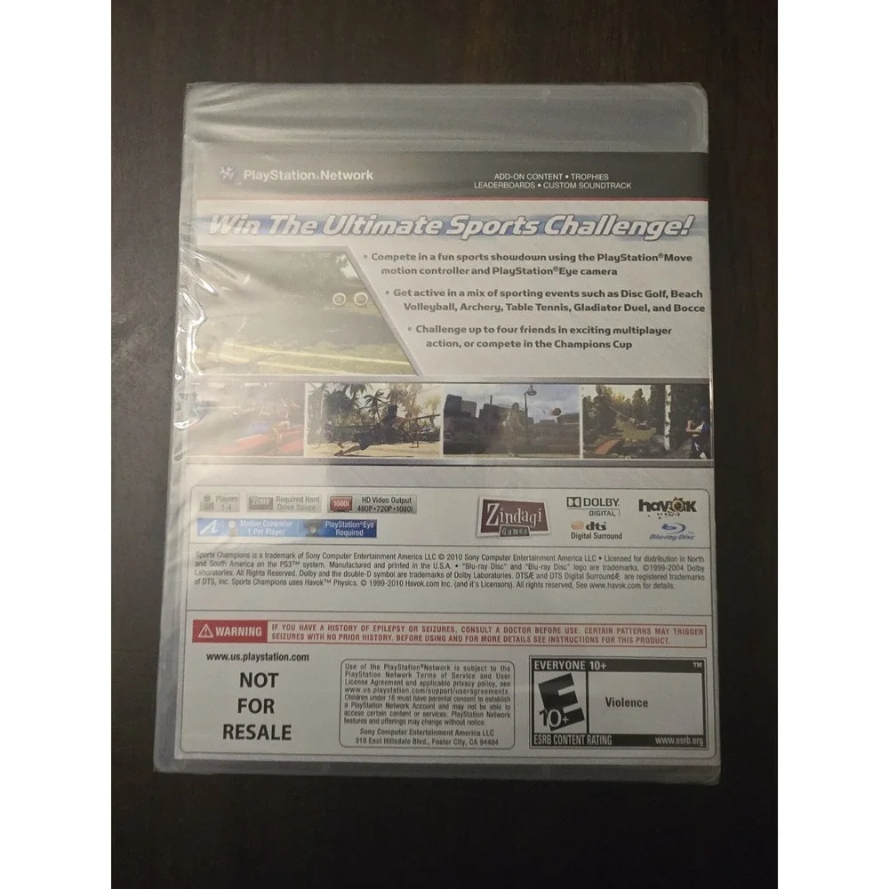 PS3 Sports Champions Game: Sony PlayStation 3 Move (2010) Complete‎ CIB